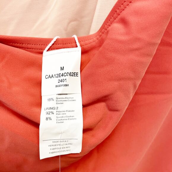 Cupshe Women's Brick Halter Plunge Tummy Control One Piece Swimsuit Size M - Picture 6 of 7